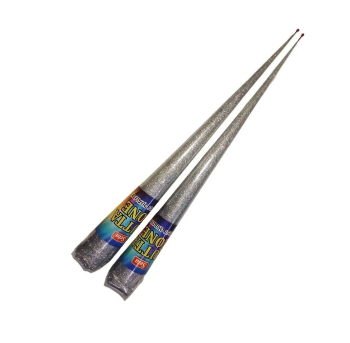 2 Pcs Glitter Gutta Cone Outliner Gold/Silver for Silk Fabric