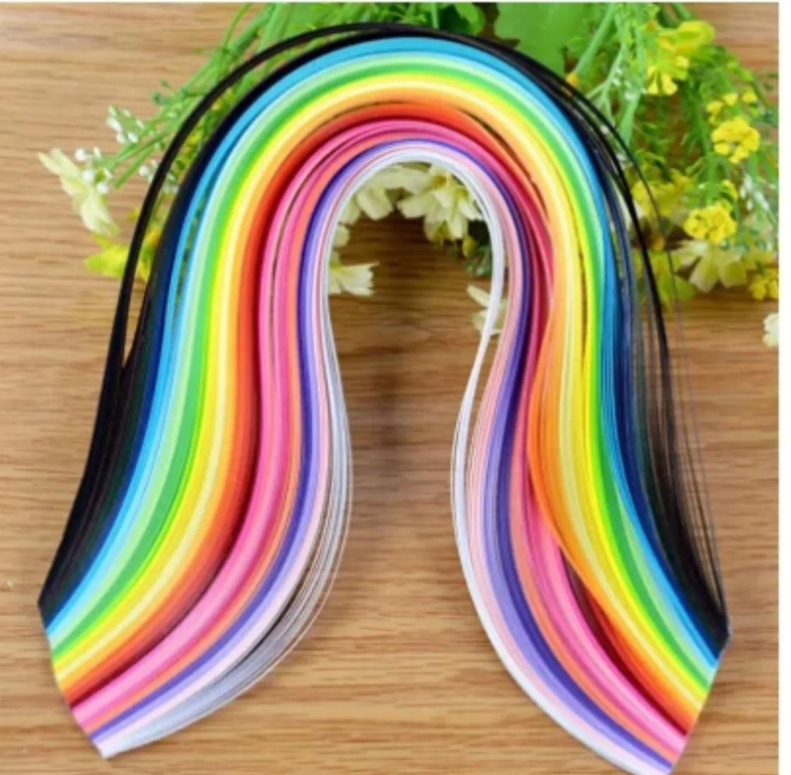 100 X Quilling Paper Strips Origami Paper