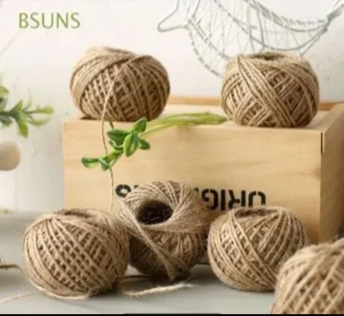 50M-Jute rope for plants, handy craft and packing Jute Roll