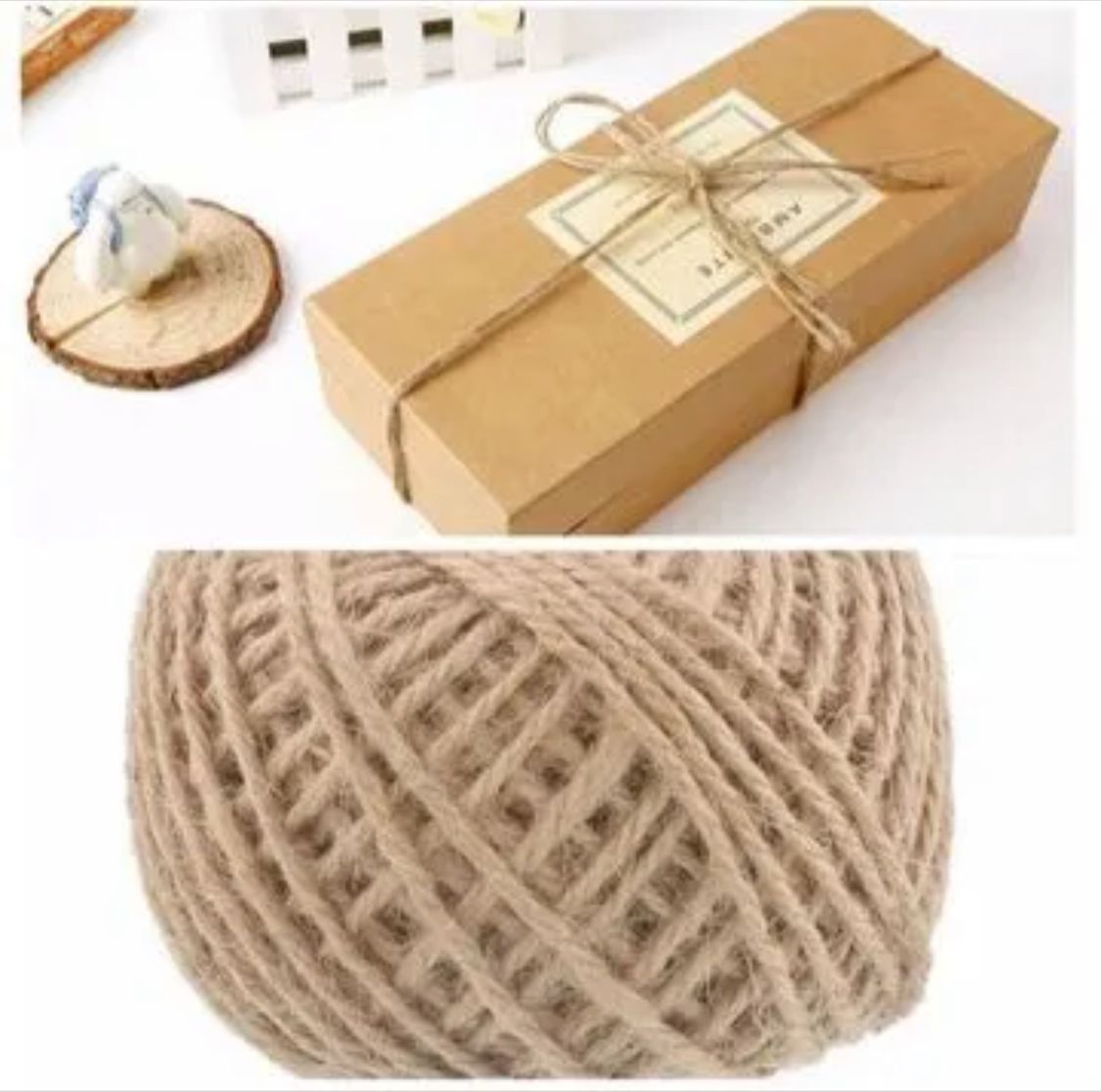 50M-Jute rope for plants, handy craft and packing Jute Roll