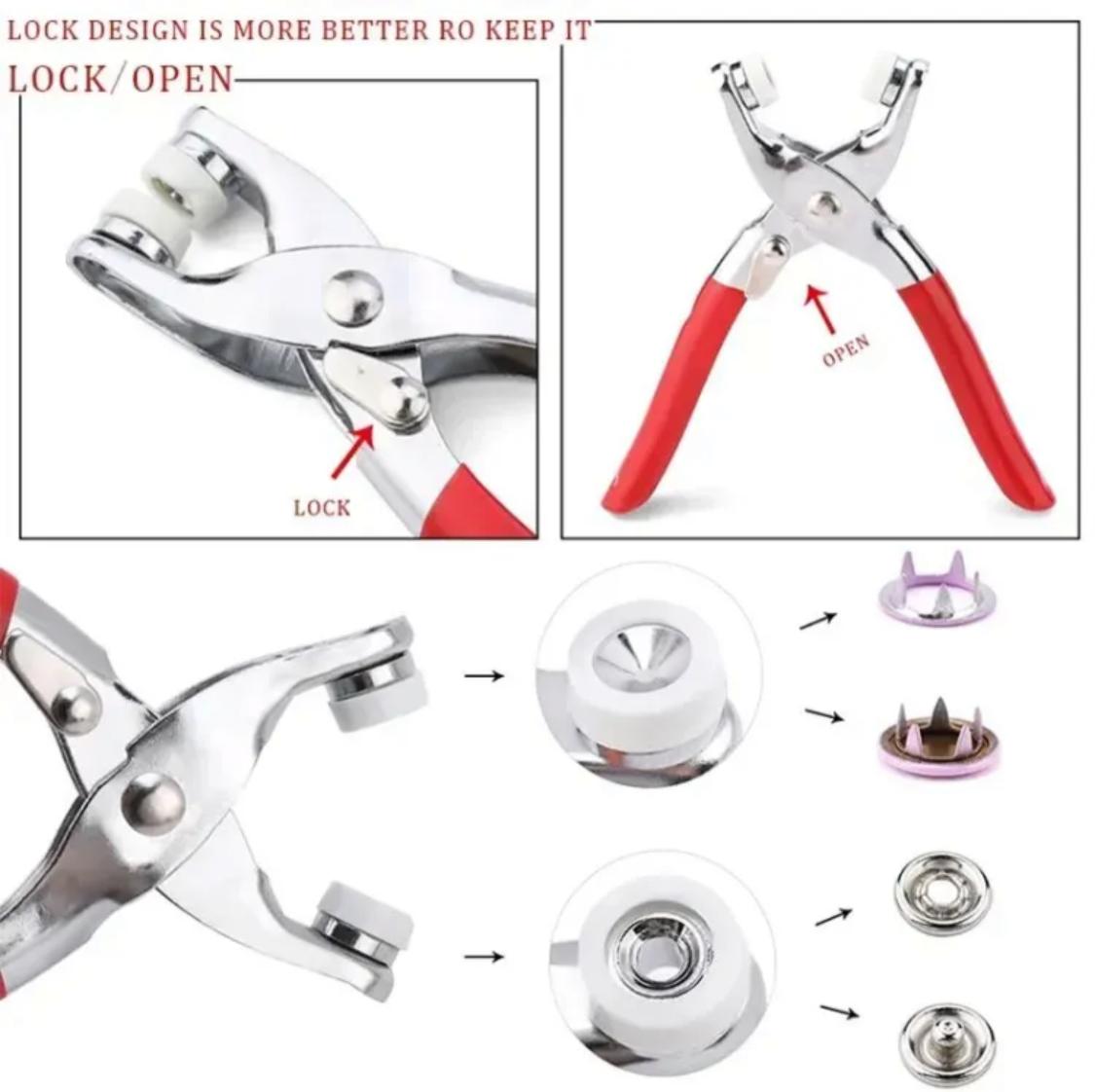 1pcs Metal Snaps Buttons 9.5mm Set Sewing