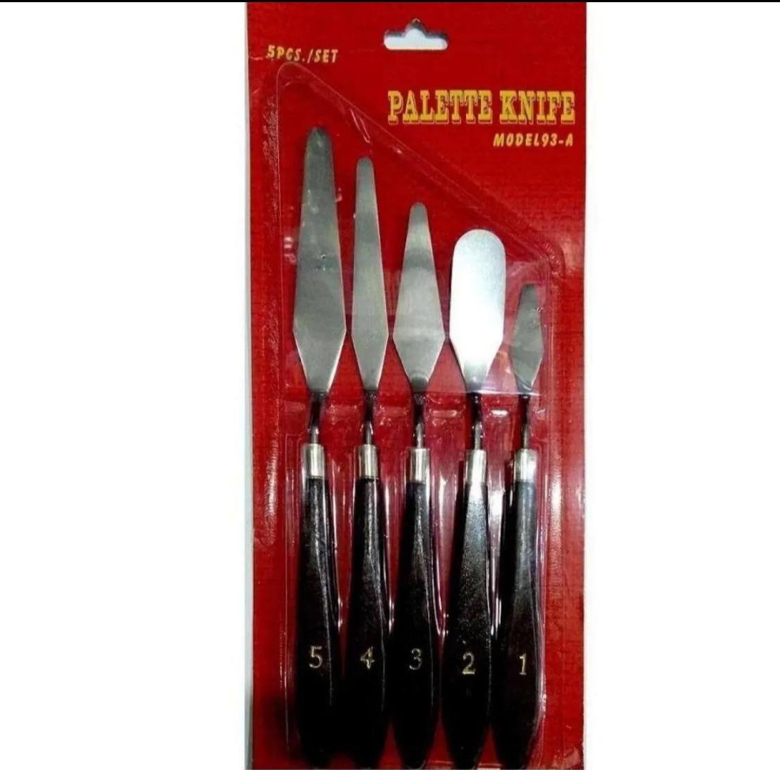 5 PCS DIY Stainless Steel Palette Knives Knife Set