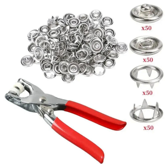 1pcs Metal Snaps Buttons 9.5mm  Set Sewing