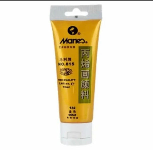 75ml Acrylic Gold Colors Paint Marie's Tubes-132 Gold