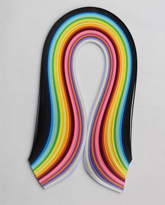 100 X Quilling Paper Strips Origami Paper